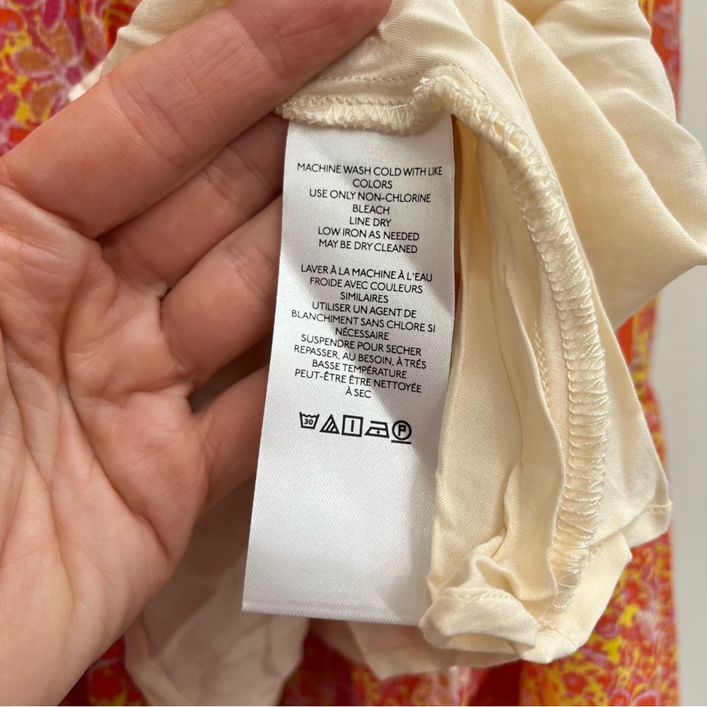 Free People Orange Floral Tiered Maxi Dress - Picture 10 of 12